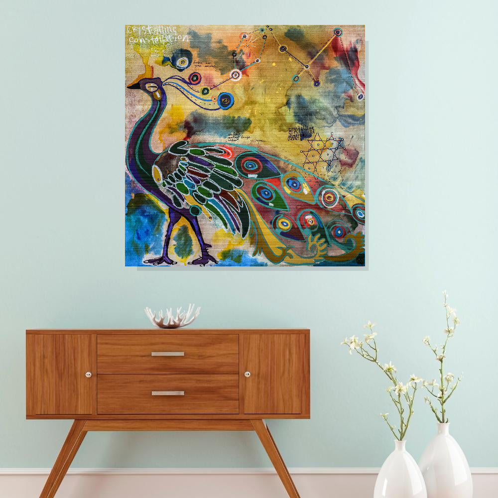 Crystalline Constellation - Lebo Brushed Aluminum Artbond